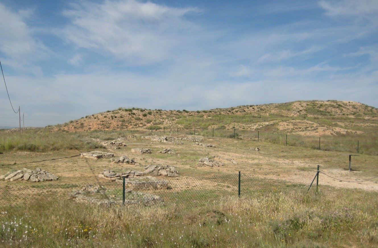 Necrópolis del Cabezo de Alcalá, Azaila. Foto: Consorcio Patrimonio Ibérico de Aragón