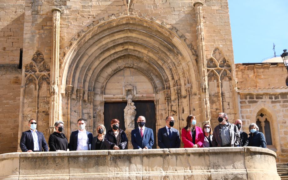 El presidente de Aragón, Javier Lambán, celebra en Caspe el Día de la Memoria Democrática