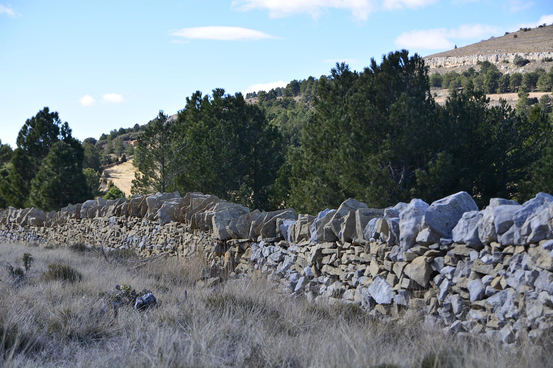 Técnica constructiva de la piedra seca en Aragón. Foto: Juan Carlos Gil Ballano