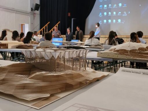 Proyectos del alumnado de Arquitectura para cubrir el yacimiento de Contrebia Belaisca, en Botorrita