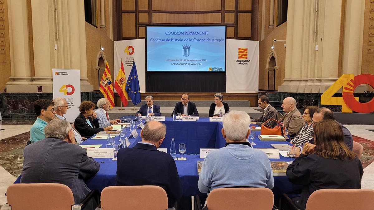Comisión Permanente de los Congresos Internacionales de Historia de la Corona de Aragón. Foto: Gobierno de Aragón