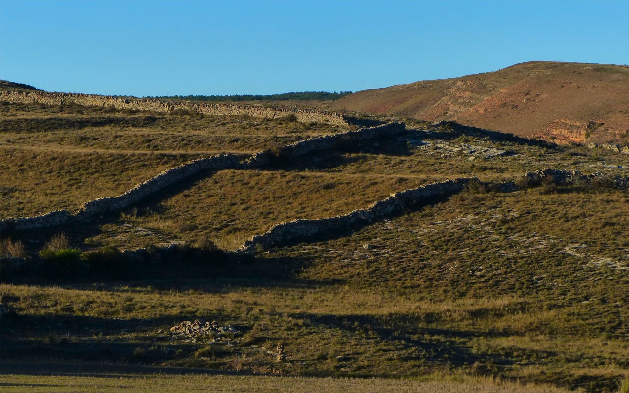 Pastos cercados con piedra seca en Jorcas - Chabier de Jaime