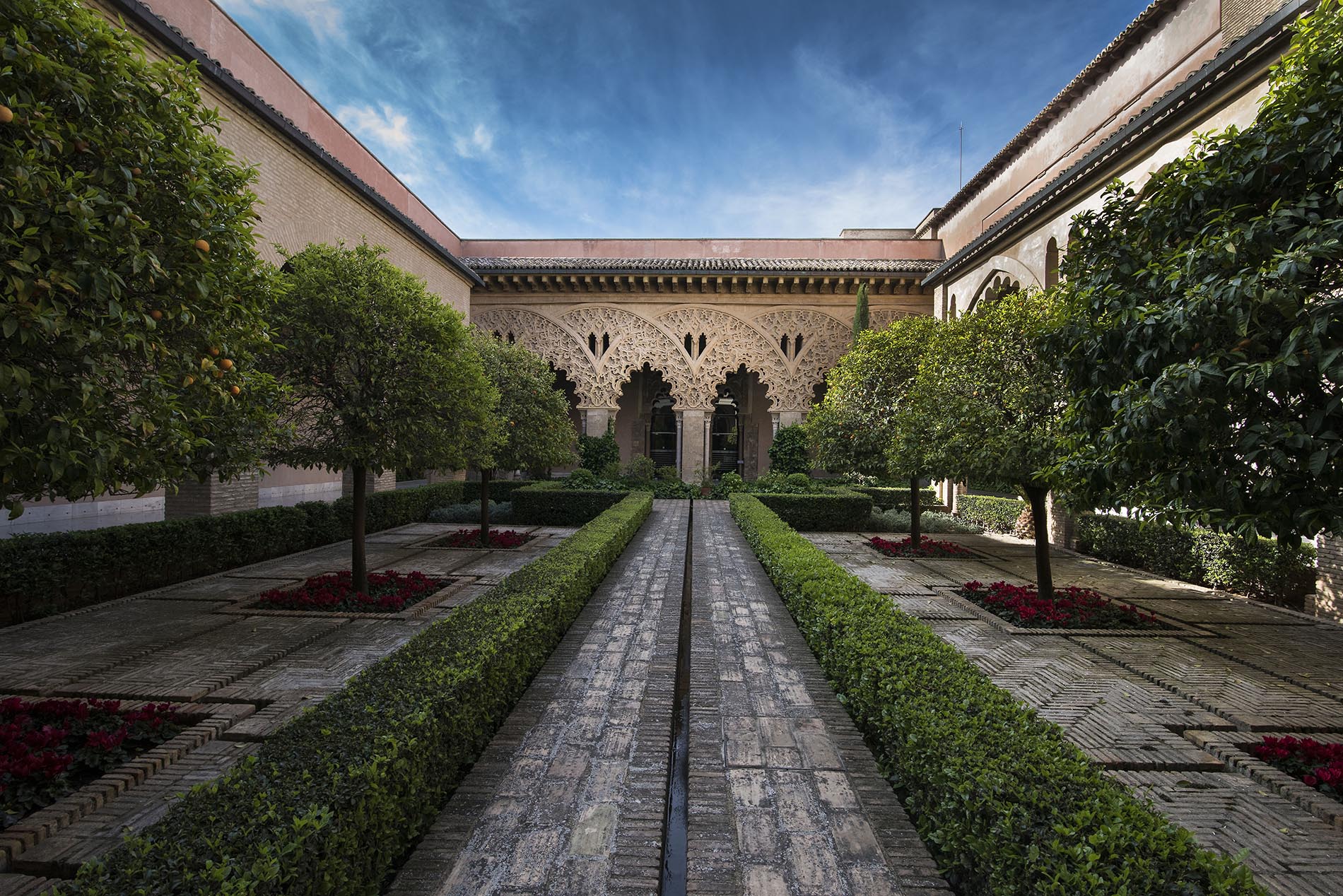 Palacio de la Aljafería, patio de Santa Isabel. Foto: Juan Carlos Gil Ballano
