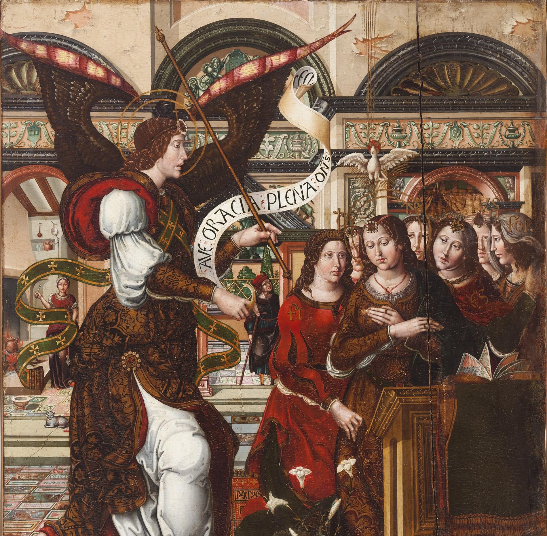 La Anunciación, Rodrigo de Sajonia. Foto: Archivo fotográfico del Museo de Huesca- Fernando Alvira