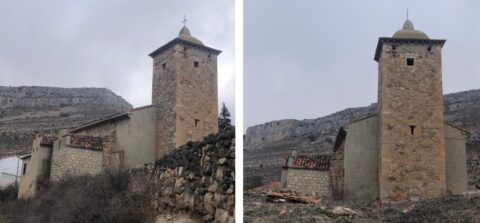 Iglesia de San Miguel de Llumes, vista general. Foto: Archivo fotográfico del Gobierno de Aragón