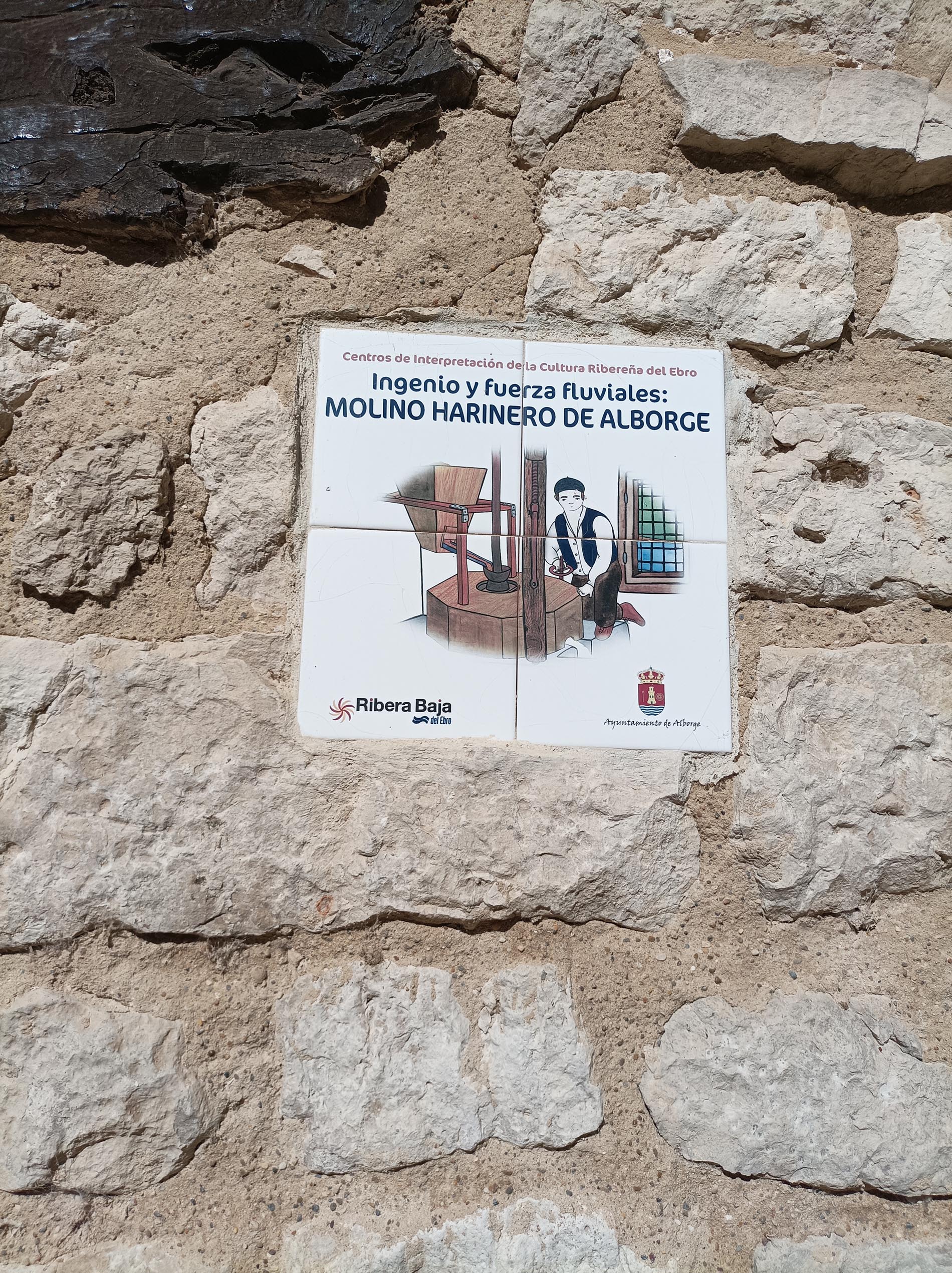Molino harinero del conjunto hidraúlico de Alborge. Foto: Archivo fotográfico del Gobierno de Aragón