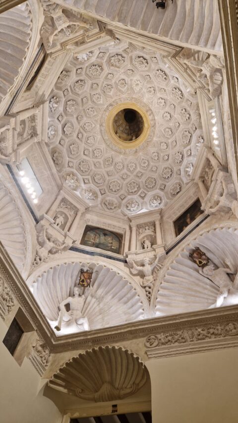 Cúpula de la escalera noble del Palacio Episcopal de Tarazona